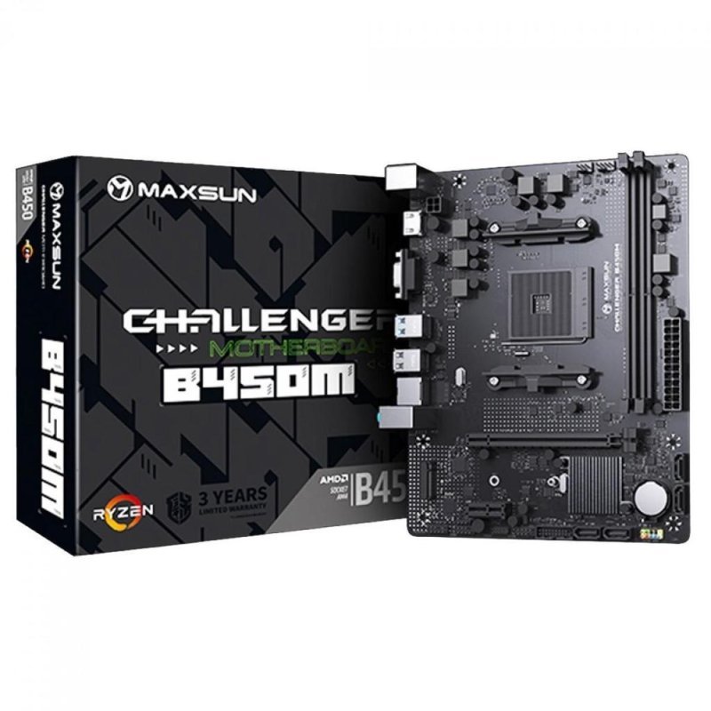 Placa Mãe Maxsun B450m Ms-Challenger