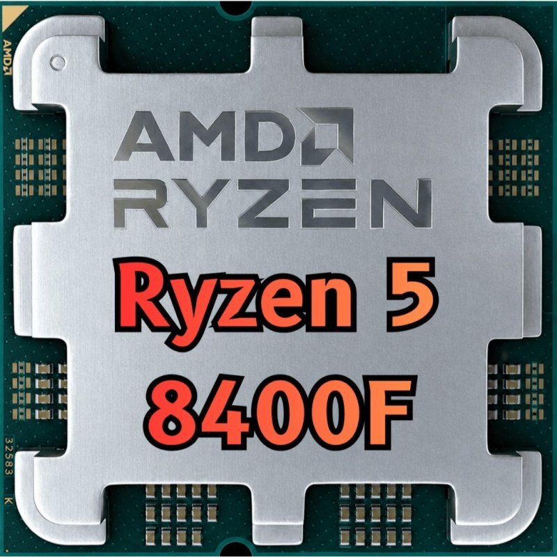Processador Amd Ryzen 5 8400F, 4.2 GHz (4.7 GHz Max Turbo), Cache 22Mb, 6 Núcleos, 12 Threads, Am5, Sem Vídeo Integrado