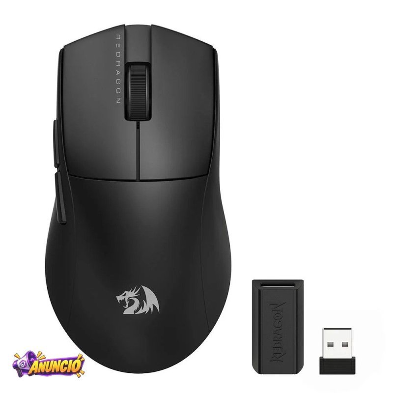 Mouse Gamer Sem Fio Redragon King Pro 26000 Dpi 7 Botoes Wireless Bluetooth Preto M916 Pro 1K
