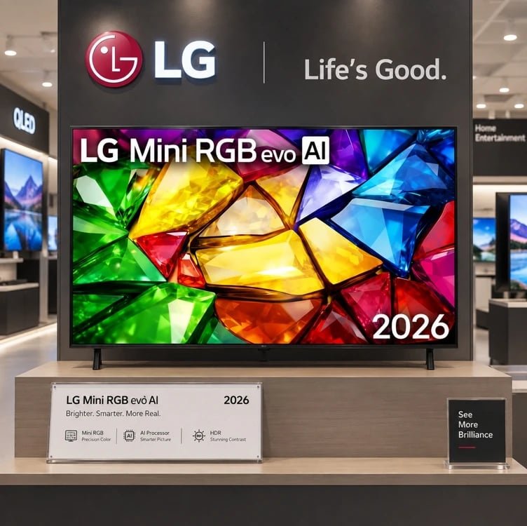 Smart TV 4K 55" LG Mini RGB evo AI MRGB85 2026