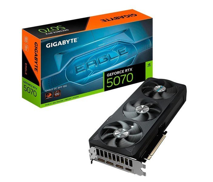 Placa de Vídeo Gigabyte RTX 5070 EAGLE OC SFF de 12GB