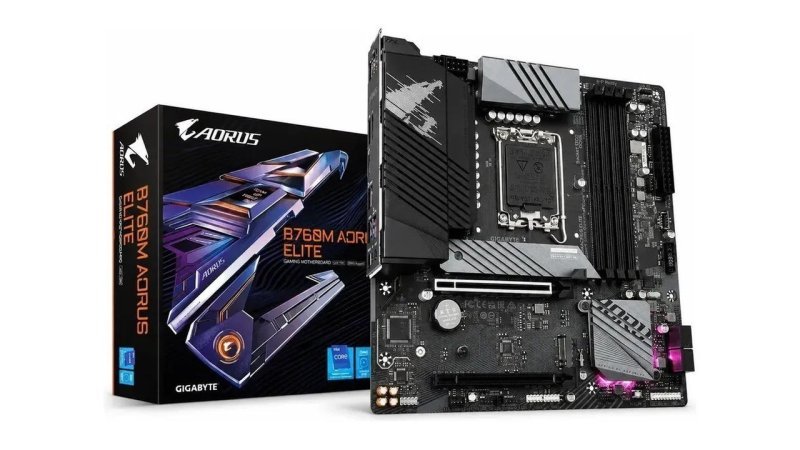 Placa Mãe Gigabyte Intel 1700 B760m Aorus Elite 4x DDR5 Matx Cor Preto