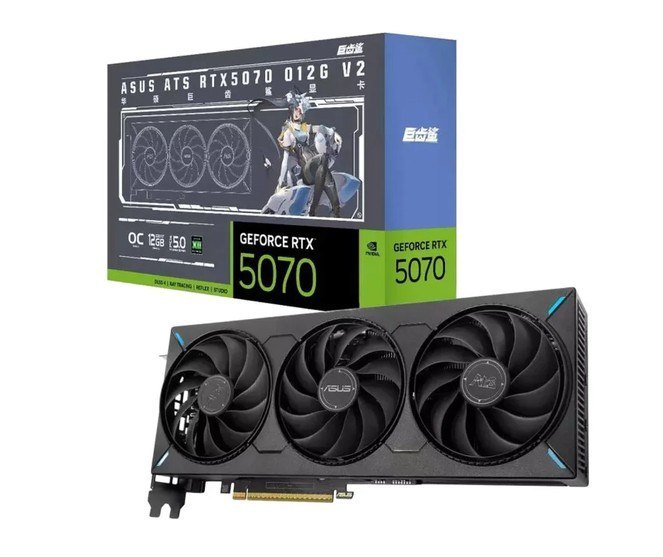 Placa de Vídeo ASUS RTX 5070 ATS OC V2 NVIDIA de 12GB