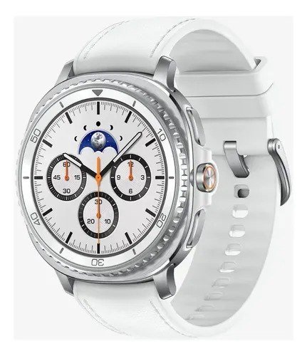 Samsung Galaxy Watch8 Classic Smartwatch 46mm LTE, Galaxy AI, Tela em Cristal de Safira Branco