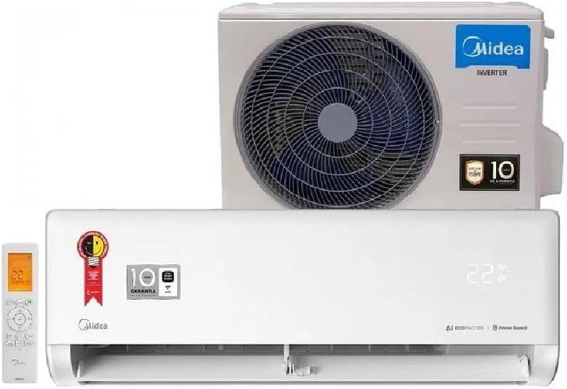 Ar-condicionado Split Hi Wall Inverter Midea AI Ecomaster, 9.000 BTUs, Frio – 220V