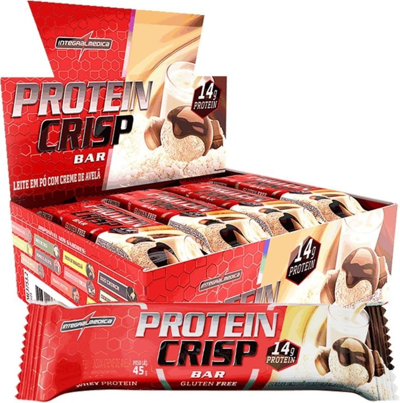 Integralmedica Whey Crisp Bar Creme de Avelã 12 Unidades