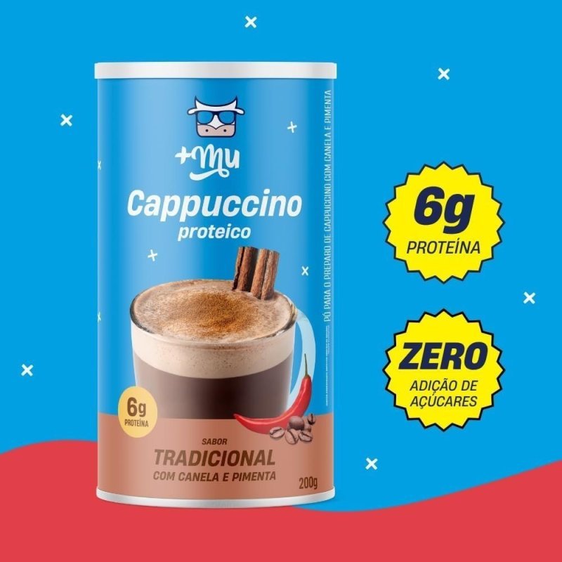 Cappuccino com Whey Mais Mu, 200g