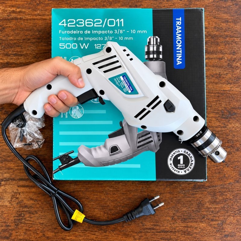 Furadeira de Impacto 500W 3/8 Tramontina 127V