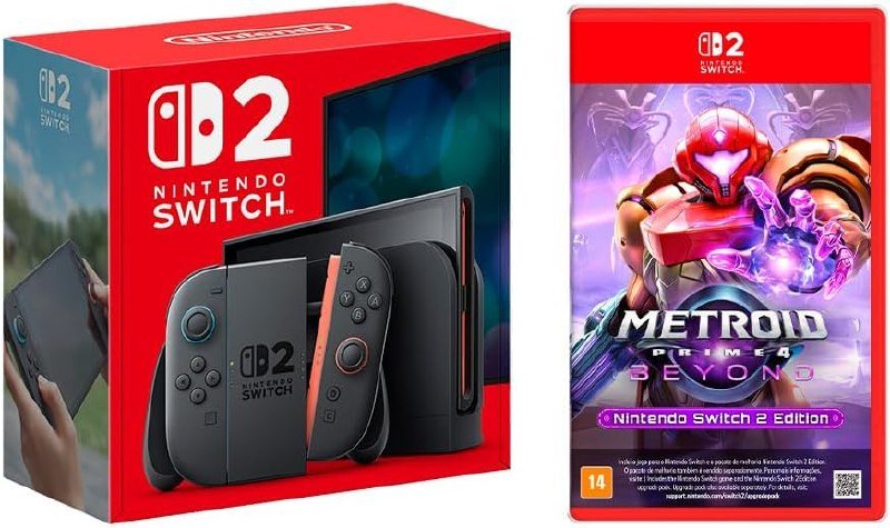 Nintendo Switch 2 + Metroid Prime 4: Beyond + Frete Grátis