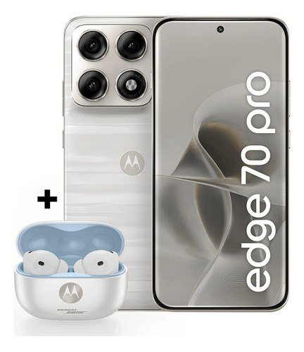 Kit Smartphone Motorola Edge 70 Pro 5G 256GB Branco + Moto Buds 2 Plus Bose Branco