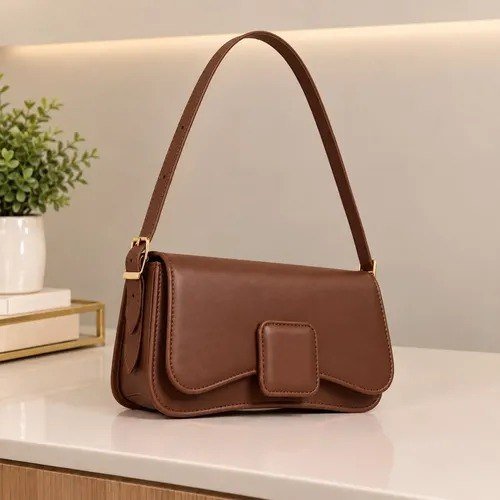 Bolsa Baguete Feminina De Ombro Compacta Casual E Festa