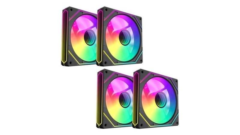 Kit 4 Fan Argb Gamemax Nevihta Fn12a-S8i-Bk