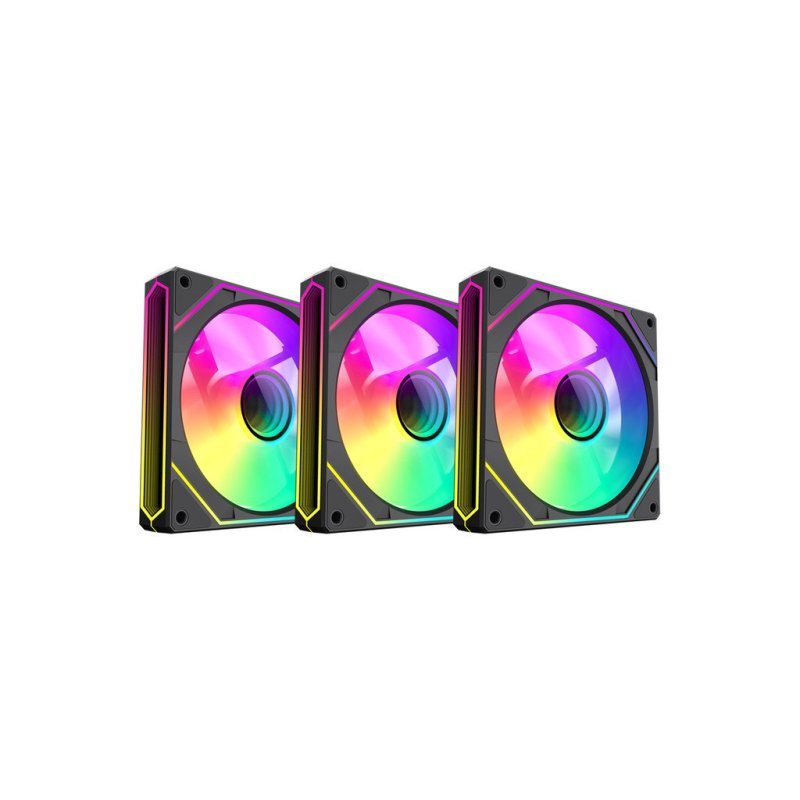 KIT 3 FAN ARGB GAMEMAX NEVIHTA FN12A-S8I-BK