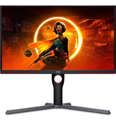 Monitor Gamer Aoc Com Tela De 25 240hz E Resolução Full Hd Preto 127/220v