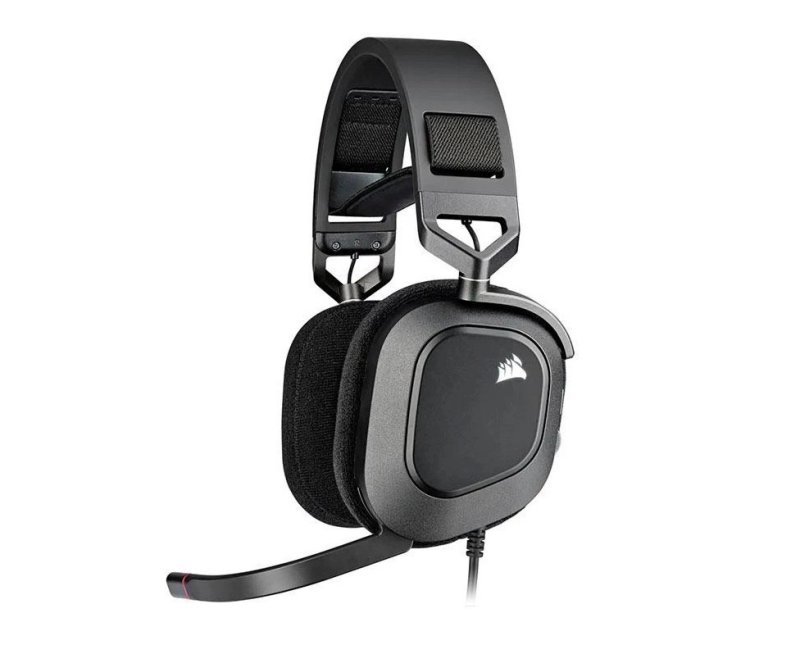 Headset Gamer Corsair HS80, RGB, Drivers 50mm, Preto
