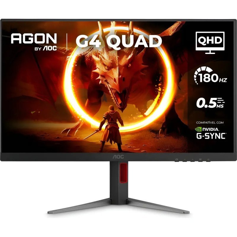 Monitor Gamer AOC AGON Quad 27" QHD 180Hz 0.5ms IPS HDR10 Q27G4F