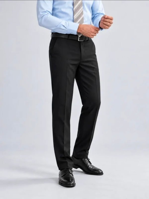 Calça Social Masculina Executivo Em Oxford Premium