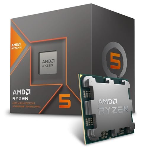 Processador AMD Ryzen 5 8600G Box (AM5/6 Cores/12 Threads/5.0GHz/22 MB Cache/Wraith Stealth/Radeon 760M/AMD Ryzen AI)