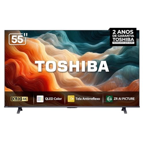 Toshiba Smart TV MiniLED QLED 4K 55" Polegadas 55M450SS