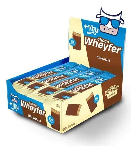 Barra de Proteína +Mu Chocowheyfer Baunilha 12 un