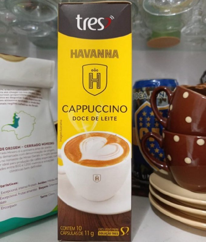 Cápsula Cappuccino Doce De Leite 3 Corações