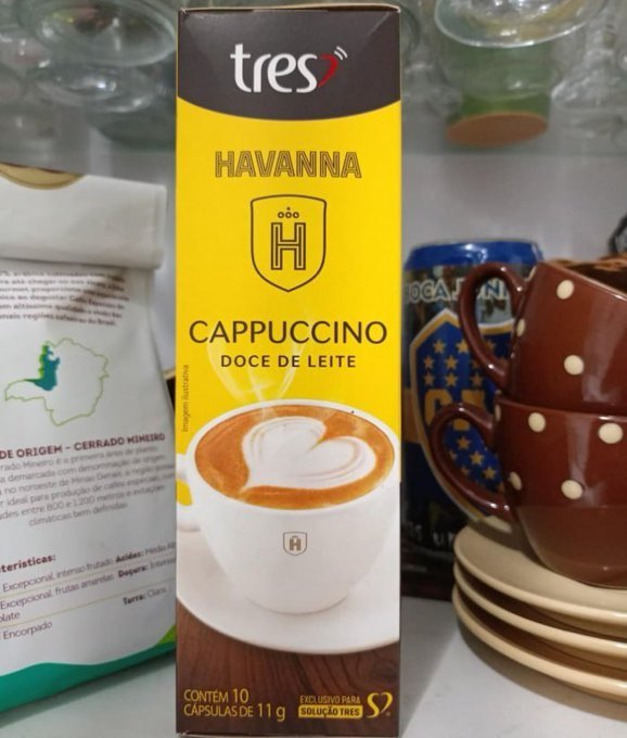 Cápsula Cappuccino Doce De Leite 3 Corações