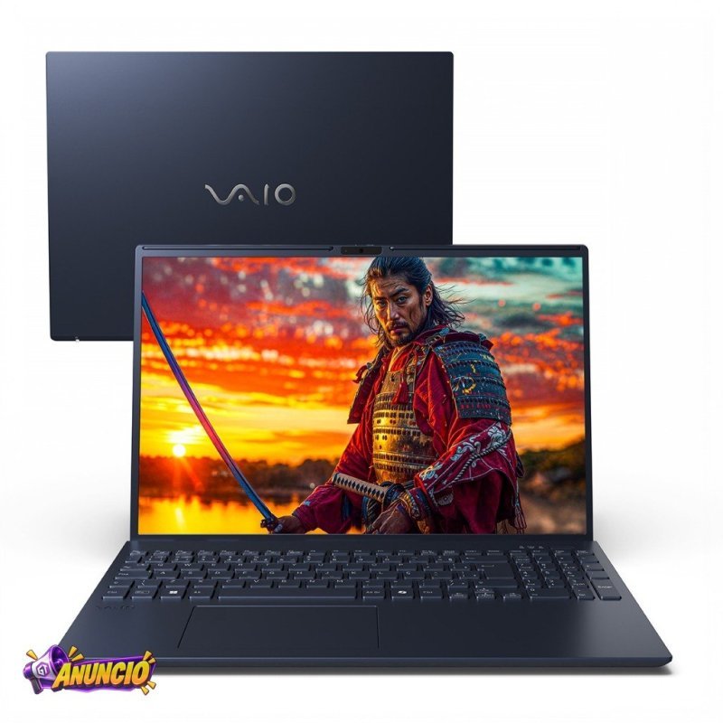 Notebook VAIO FE16 AMD Ryzen 7 5825U, Linux, 8GB RAM 256GB M.2 NVMe 16" IPS - Cinza Grafite