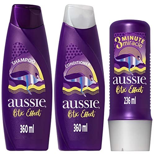 Kit Aussie Btx Effect Shampoo 360ml + Condicionador 360ml + 3MM 236ml