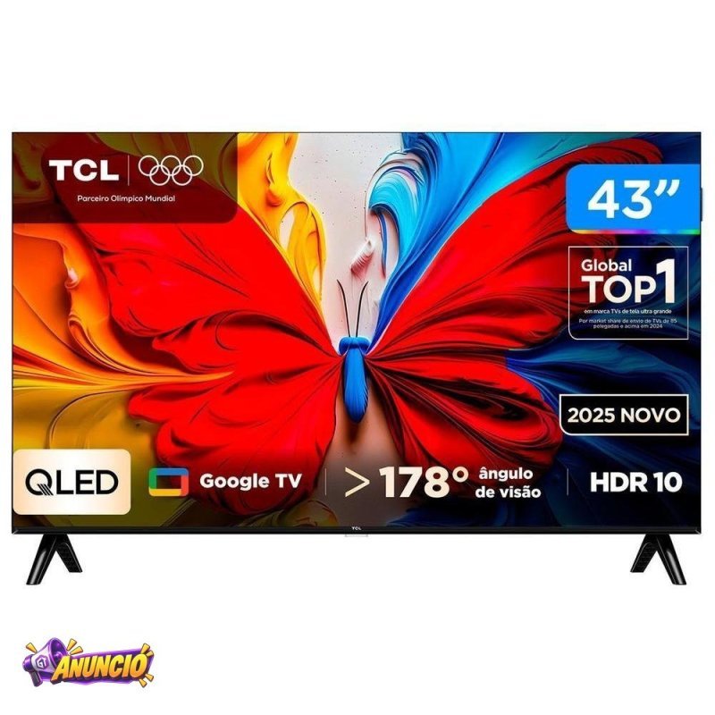 TV TCL Full HD QLED Google TV 2 HDMI