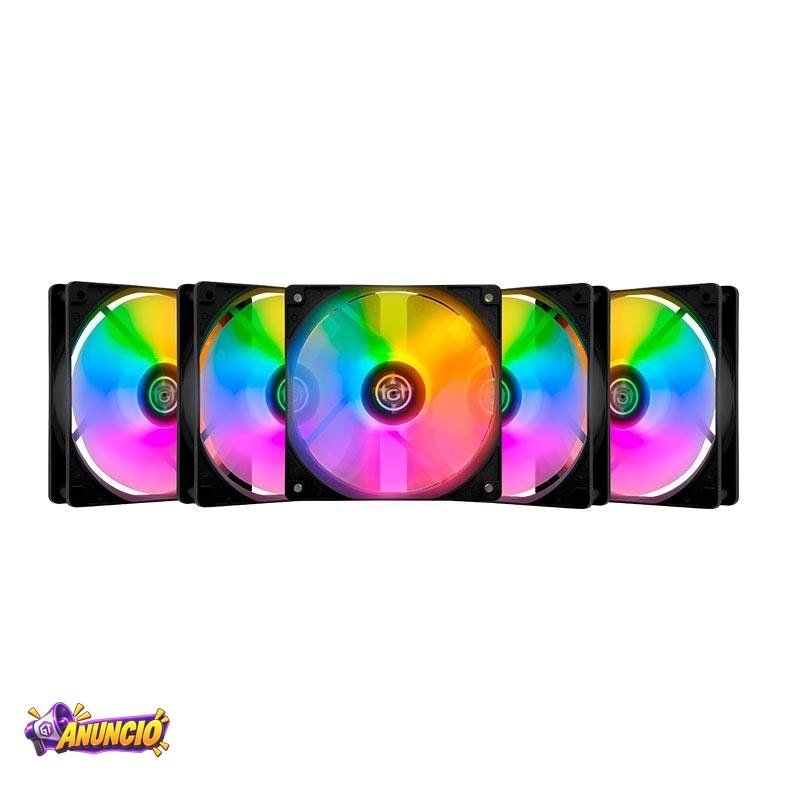 Kit Ventoinhas TGT Striker, Rainbow, 5x120mm, TGT-STK5-BLRBW