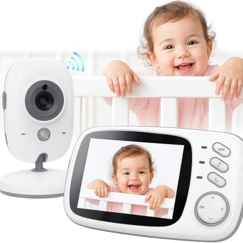 Babá Eletrônica Câmera para Bebês com Tela de 3.2" Visão Noturna