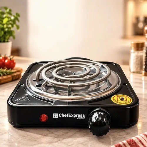 Fogão Elétrico Portátil 1 Boca 110v Ou 220v Para Camping 127v