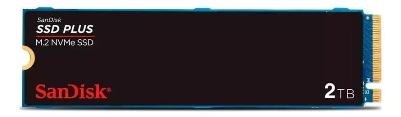 Ssd M.2 2280 2Tb Sandisk Plus NVMe Pcie Gen3 Sdssda3n-2T00-G26 Velocidade até 3200Mb/s