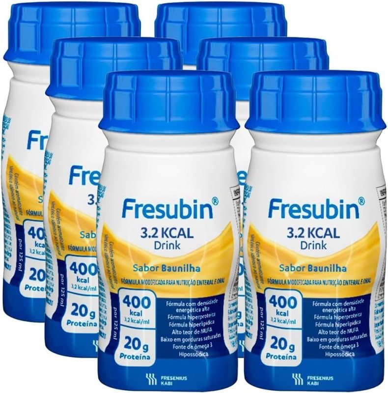 Fresubin 3.2 Kcal Baunilha 125ml Caixa com 6 Fresenius