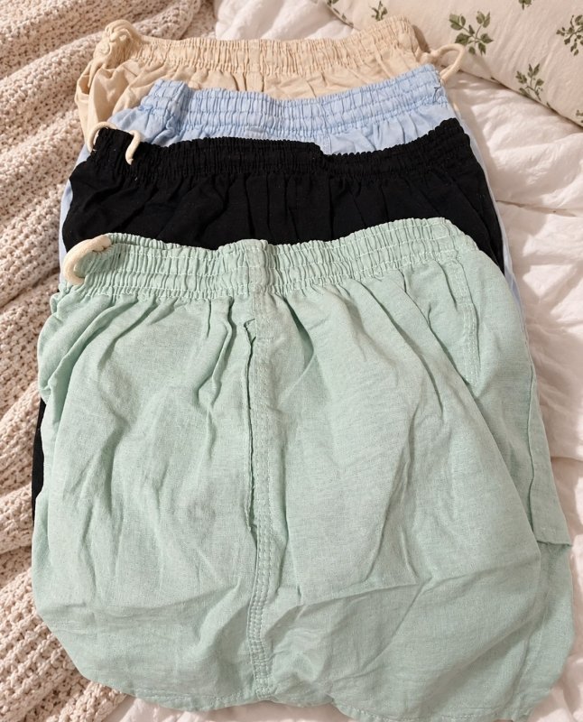 Kit 4 Shorts Masculino Bermuda Linho