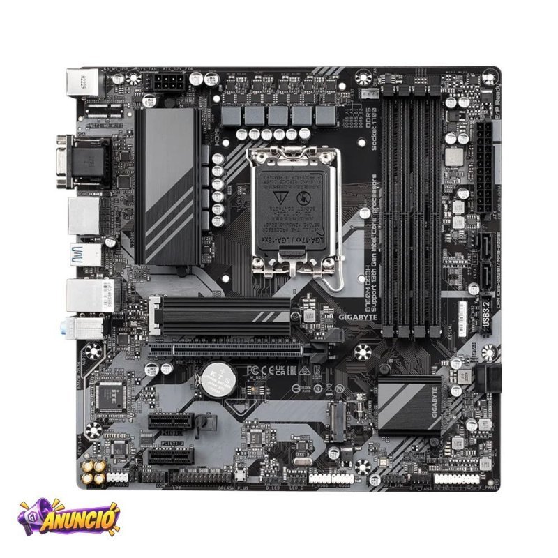 Placa Mae Gigabyte B760M DS3H Intel LGA 1700 DDR5 Micro ATX OEM