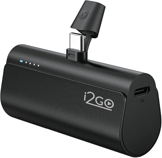 I2GO Power Bank Pocket 5000mAh USB-C – Carregador Portátil sem Cabos
