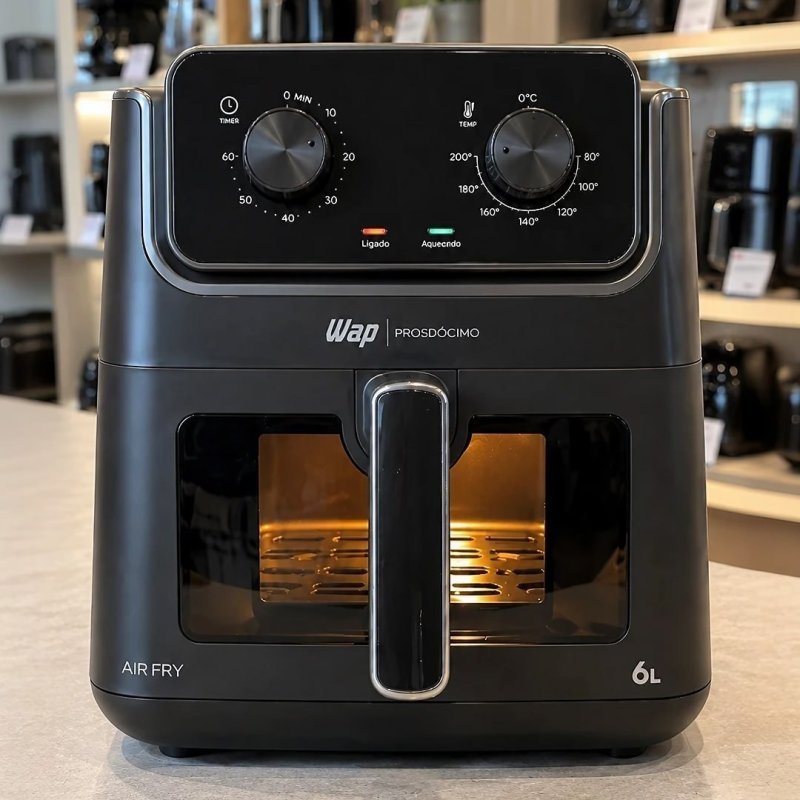 Airfryer 6 Litros WAP PROSDÓCIMO AF02 Visor e Luz Interna 127V