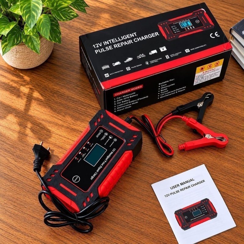 Carregador Inteligente De Bateria Automotiva 12v 6a Bivolt