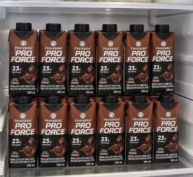 Piracanjuba ProForce Bebida Proteica Zero Lactose - 12 Unidades 23G DE PROTEÍNA