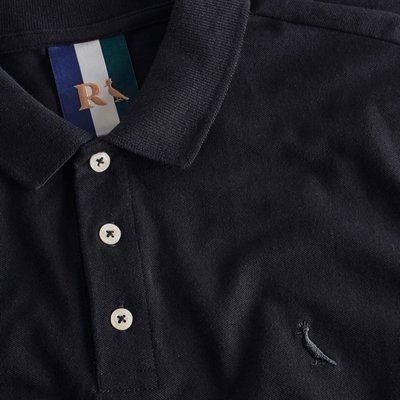 Camisa Polo Piquet Classica Reserva Masculina Adulto Preto (P ao GG)