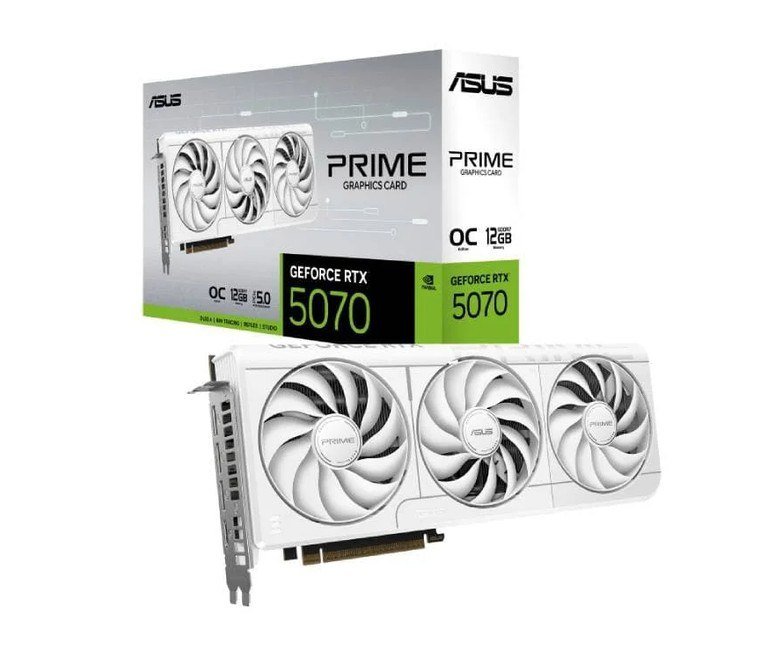 Placa de Vídeo ASUS PRIME RTX 5070 OC 12G WHITE NVIDIA Geforce