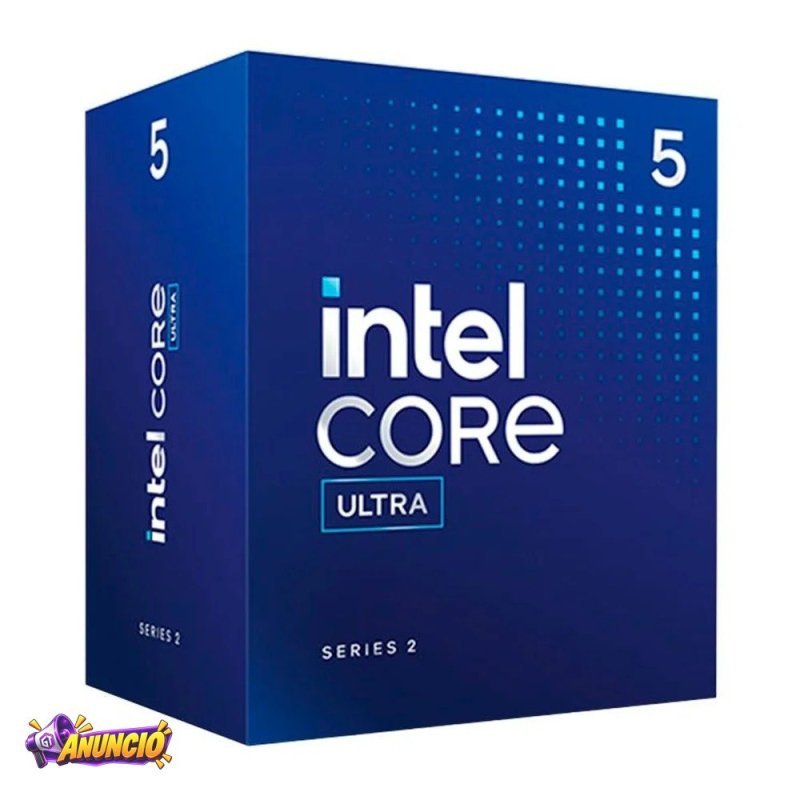 Processador Intel Core Ultra 5 225F 3 3Ghz 4 9Ghz Turbo Cache 20 MB 10 Nucleos 10 Threads Lga 1851 Sem Video Integrado Bx80768225F