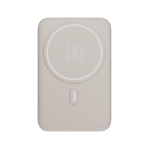 Geonav Power Bank, Carregador Portátil Universal por Indução 10.000mAh, Carregamento rápido*, Suporte Dobrável, Compatível com MagSafe® PB10MAGOW Off White