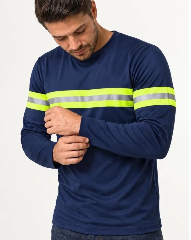 Camisa Térmica Manga Longa Refletiva — Rodovia e Construção + Frete Grátis