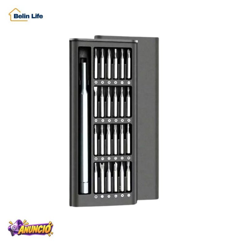 Kit De Chave De Fenda Magnética Multifuncional 24pcs