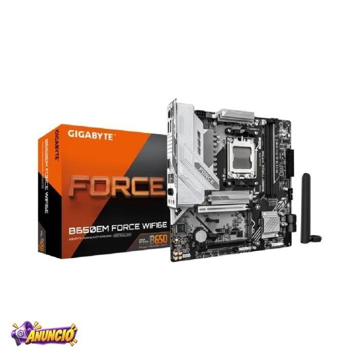 Placa Mãe Gigabyte B650EM FORCE WIFI6E AM5 2xDDR5 Chipset AMD B650 mATX