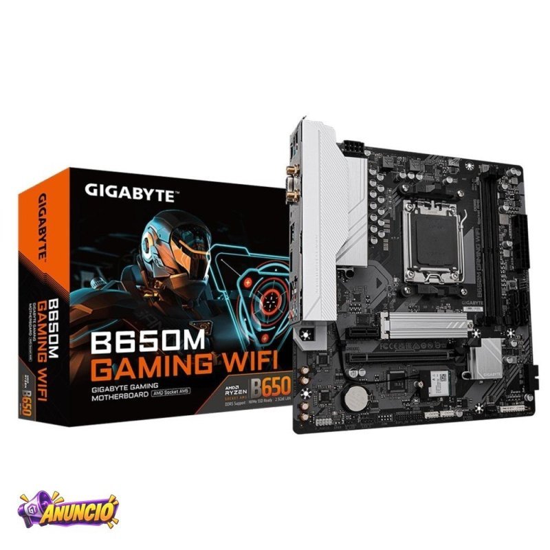 Placa Mãe Gigabyte B650M Gaming WIFI, Chipset B650, AM5, M-ATX, DDR5, B650M GAMING WIFI (rev. 1.0)