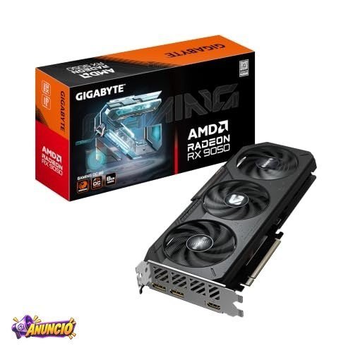 GIGABYTE Placa de vídeo Radeon RX 9050 Gaming OC 8G 8GB GDDR6