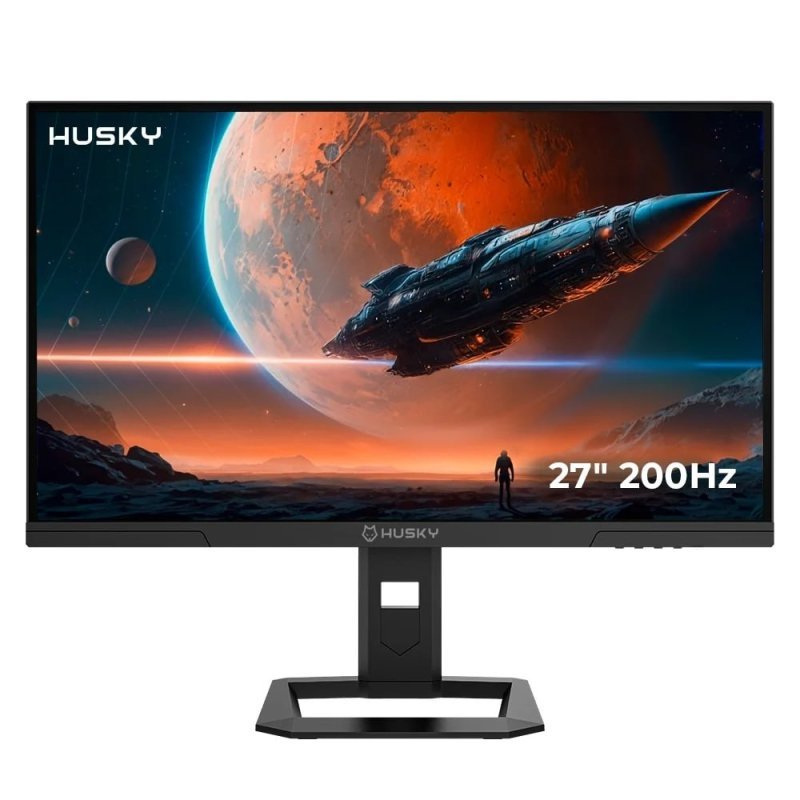 Monitor Gamer Husky Boreal 27", QHD, 200Hz, 1ms, IPS, Adaptive Sync, HDR400, Ajuste de Altura, DisplayPort e HDMI HMG00827PT